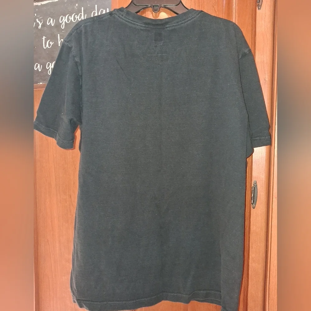 The North Face Charcoal Tee with White Logo In A mens Size Medium